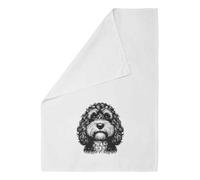 Azeeda 'Cockapoo Dog' White Cotton Tea Towel/Dish Cloth (TW00058757)