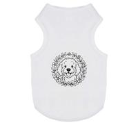 Azeeda 'Cockapoo Floral Wreath' Pet Dog/Cat T-Shirt, L (PT00170555)