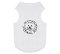 Azeeda 'Cockapoo Floral Wreath' Pet Dog/Cat T-Shirt, M (PT00170554)