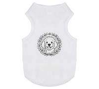 Azeeda 'Cockapoo Floral Wreath' Pet Dog/Cat T-Shirt, XS (PT00170552)