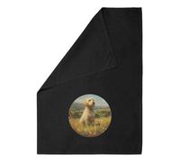 Azeeda 'Cockapoo in Wildflower Meadow' Black Cotton Tea Towel/Dish Cloth (TW00083008)
