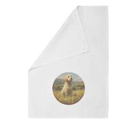 Azeeda 'Cockapoo in Wildflower Meadow' White Cotton Tea Towel/Dish Cloth (TW00083007)