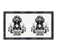 Azeeda 'Cockapoo New Year 2026' Pet Feeding Mat (PM00035164)