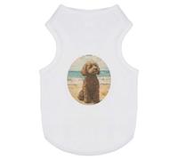 Azeeda 'Cockapoo on Beach' Pet Dog/Cat T-Shirt, XS (PT00187276)
