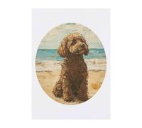 Azeeda 'Cockapoo on Beach' Temporary Tattoo - A6 (TO00102067)