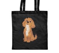 Azeeda 'Cockapoo Puppy' Classic Black Tote Shopper Bag (ZB00025445)