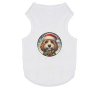 Azeeda 'Cockapoo Wearing a Santa Hat' Pet Dog/Cat T-Shirt, S (PT00169281)