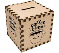 Azeeda 'Coffee Time Cute Coffee Cup' Money Box/Piggy Bank (MB00121448)