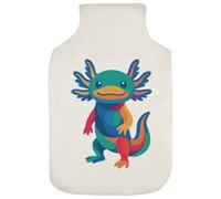 Azeeda 'Colorful Axolotl' Hot Water Bottle Cover (HW00042038)