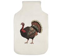 Azeeda 'Colorful Decorative Turkey' Hot Water Bottle Cover (HW00045634)