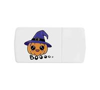 Azeeda 'Colorful Halloween Pumpkin in A Hat Kawaii ' Pill Box with Tablet Splitter (PI00038245)