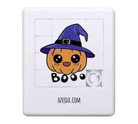 Azeeda 'Colorful Halloween Pumpkin In A Hat Kawaii ' Sliding Puzzle (PZ00039836)