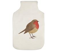 Azeeda 'Colorful Robin Bird' Hot Water Bottle Cover (HW00046465)