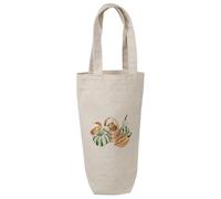 Azeeda 'Colorful Watercolor Pumpkins And A Basket' Cotton Wine Bottle Gift/Travel Bag (BL00045075)