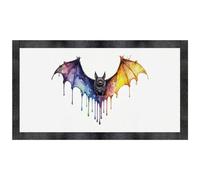 Azeeda 'Colourful Bat' Pet Feeding Mat (PM00038842)