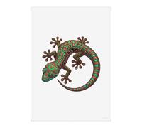 Azeeda 'Colourful Gecko' Wall Art Poster Print - Unframed Artwork for Home Decor - A5 Portrait (PP00311006)