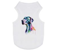 Azeeda 'Colourful Great Dane' Pet Dog/Cat T-Shirt, S (PT00190965)