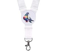 Azeeda 'Colourful Pigeon' Neck Strap/Lanyard (LY00046886)