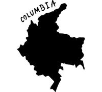 Azeeda 'Columbia Country' Reusable Stencil - Durable Decorative Template for Painting and Spraying on Walls, Tiles, Wood, Fabric & Craft Projects - S (A6) (WS00064765)