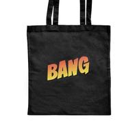 Azeeda 'Comic Bang Word' Classic Black Tote Shopper Bag (ZB00028564)