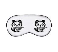 Azeeda 'Commando Cat' Sleep/Travel Eye Mask (EY00030999)