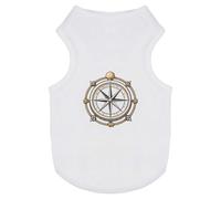 Azeeda 'Compass Surrounded by Rope Knots' Pet Dog/Cat T-Shirt, M (PT00180270)