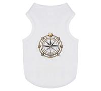 Azeeda 'Compass Surrounded by Rope Knots' Pet Dog/Cat T-Shirt, XS (PT00180268)