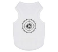 Azeeda 'Compass Surrounded by Rope' Pet Dog/Cat T-Shirt, S (PT00180233)