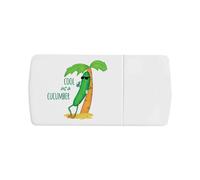 Azeeda 'Cool As A Cucumber' Pill Box with Splitter (PI00044382)