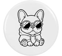 Azeeda 'Cool French Bulldog' Button/Lapel Badges (BB065945) | Pin Back Badges for Clothes, Bags, Accessories and Gifts