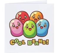 Azeeda 'Cool Jelly Beans' Blank Greeting Card (GC00078523)