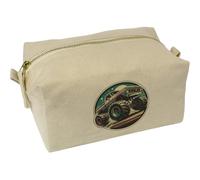 Azeeda 'Cool Monster Truck' Canvas Wash Bag/Makeup Case (CS00051207)