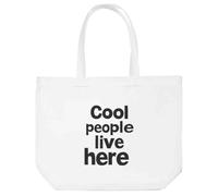 Azeeda 'Cool People Live Here' Tote Shopping Bag For Life (BG00082583)