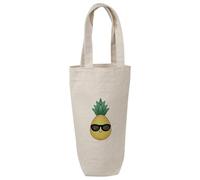 Azeeda 'Cool Pineapple' Cotton Wine Bottle Gift/Travel Bag (BL00019583)