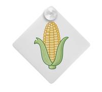 Azeeda 'Corn on the Cob' Suction Cup Car Window Sign (CG00038590)