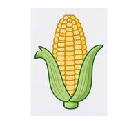 Azeeda 'Corn on the Cob' Temporary Tattoo - A6 (TO00101951)