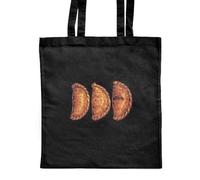 Azeeda 'Cornish Pasties' Classic Black Tote Shopper Bag (ZB00032970)