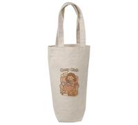 Azeeda 'Cosy Club' Cotton Wine Bottle Gift/Travel Bag (BL00043371)
