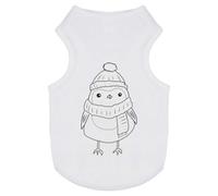 Azeeda 'Cosy Robin ' Pet Dog/Cat T-Shirt, L (PT00168339)