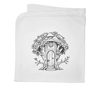 Azeeda 'Cosy Tree Cottage' Cotton Baby Blanket/Shawl (BY00050919)