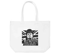 Azeeda 'Courage To Continue- Churchill' Tote Shopping Bag For Life (BG00091094)