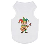 Azeeda 'Court Jester Playing Lute' Pet Dog/Cat T-Shirt, L (PT00181367)