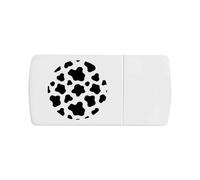 Azeeda 'Cow Pattern' Pill Box with Splitter (PI00045346)