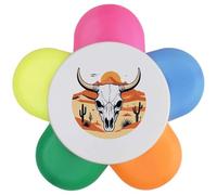 Azeeda 'Cow Skull in the Desert' Flower Shape Highlighter Pen (HL00045040)