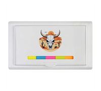 Azeeda 'Cow Skull in The Desert' Sticky Note Ruler Pad (ST00045145)