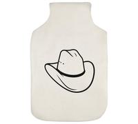 Azeeda 'Cowboy Hat Line Art' Hot Water Bottle Cover (HW00046988)