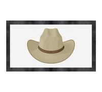 Azeeda 'Cowboy Hat' Pet Feeding Mat (PM00035357)