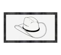 Azeeda 'Cowboy Hat' Pet Feeding Mat (PM00035359)