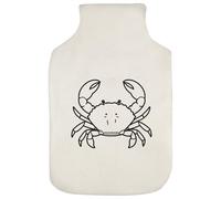 Azeeda 'Crab Line Art' Hot Water Bottle Cover (HW00046991)