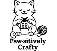 Azeeda 'Crafty Cat' Reusable Stencil - Durable Decorative Template for Painting and Spraying on Walls, Tiles, Wood, Fabric & Craft Projects - M (A5) (WS00061118)